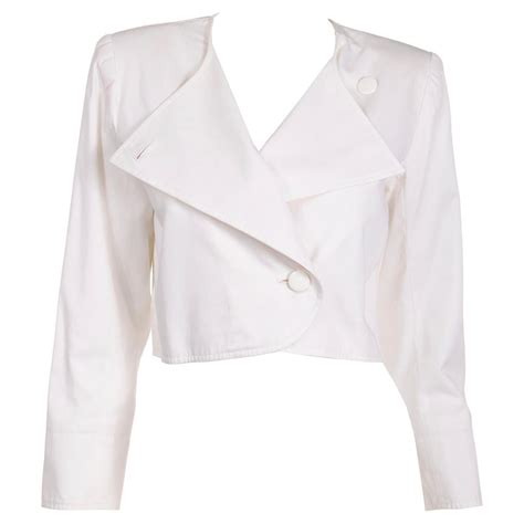 ysl jacket white|ysl jacket sale.